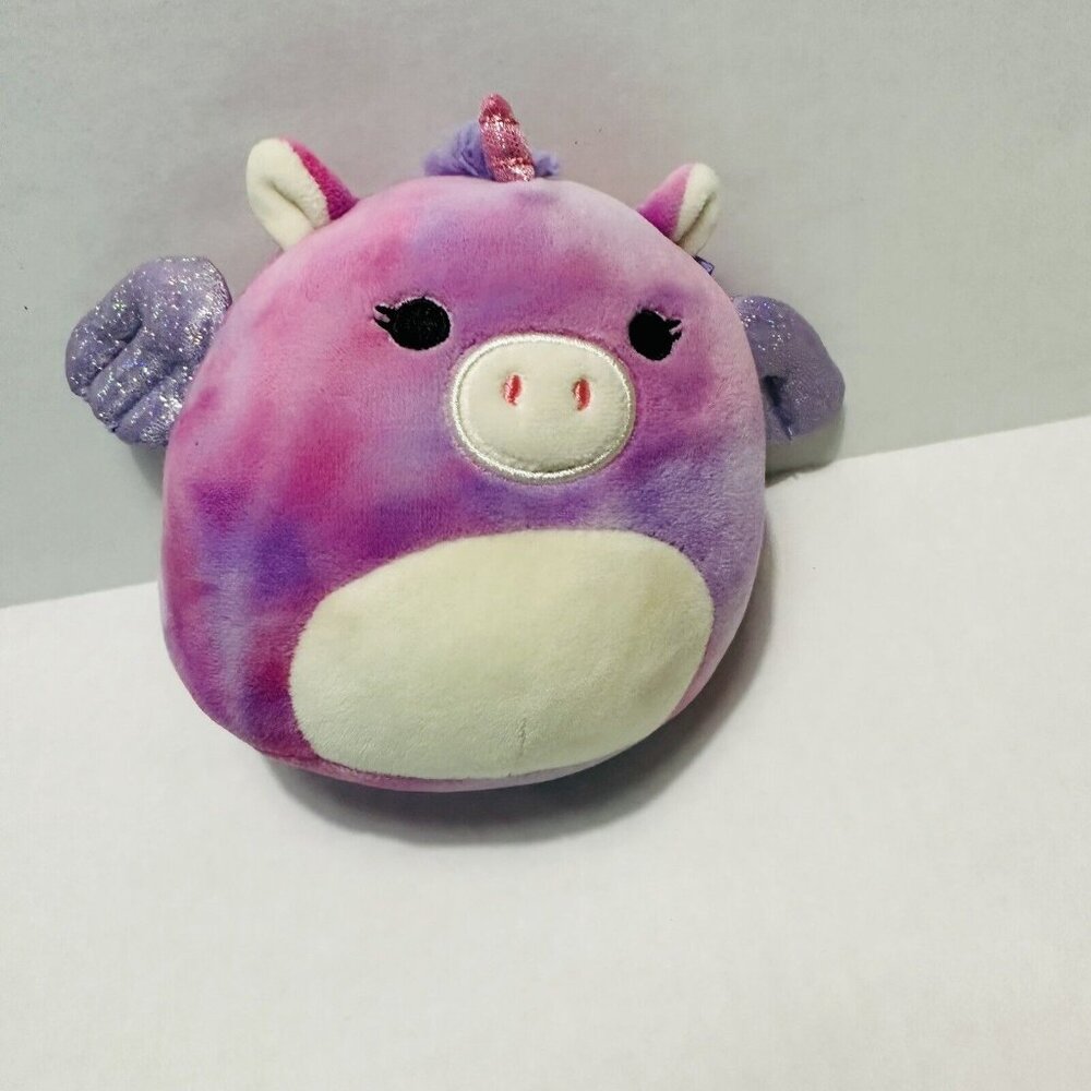 unicorn squishmallow 5”  Pink Tye Dye- Preowned
